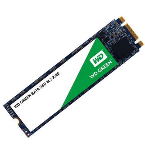 SSD WD 480GB Green SATA III M.2 2280 Internal (WDS480G2G0B) 